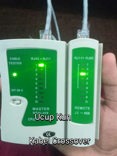 Urutan Lampu LAN Tester Pada Kabel Stright dan Cross - Cak Edukasi