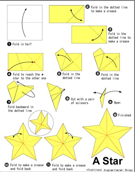 Star 3 - Easy Origami instructions For Kids