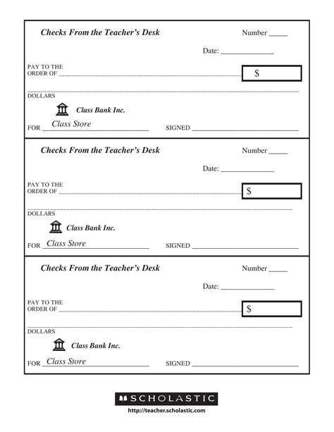 Blank Check Template Printable