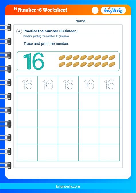 Coat Counting Worksheet Number Sixteen