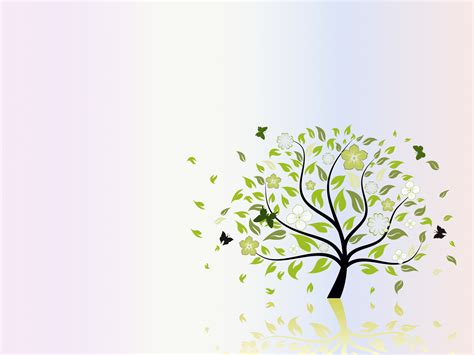 Folio Tree Nature Backgrounds | Green, Nature Templates | Free PPT ...