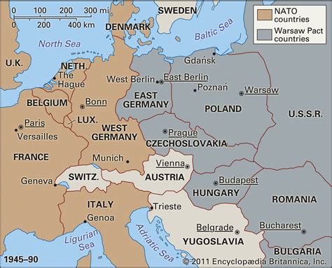 Map Of Europe After World War Ii