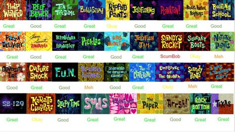 Spongebob Squarepants Season 6 Best Episodes