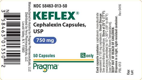 Keflex - FDA prescribing information, side effects and uses