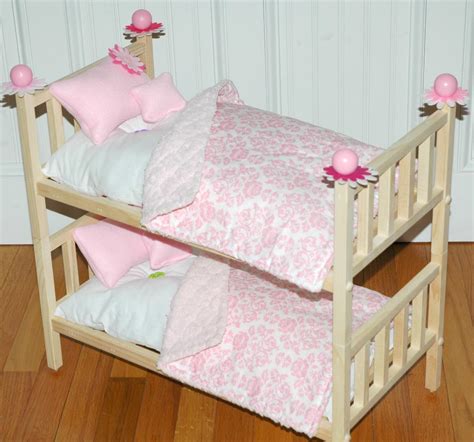 American Girl Doll Bed - Doll Bunk Bed Perfectly Pink - Fits American ...