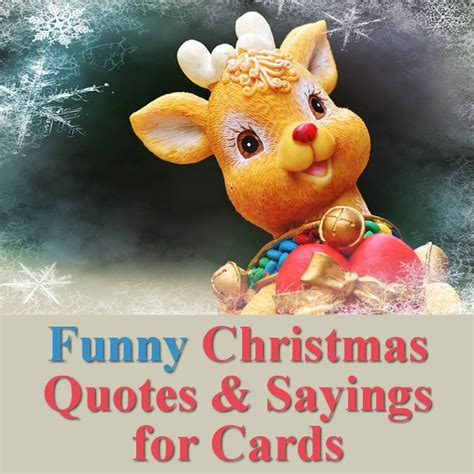 Funny Christmas Quotes for Cards and Crafts