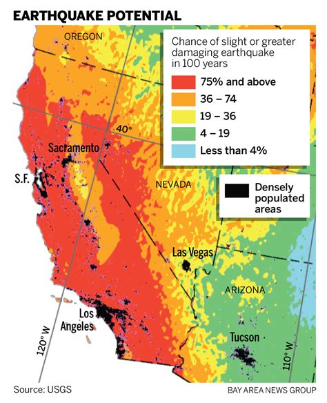 New earthquake hazard map shows higher risk in some Bay Area cities