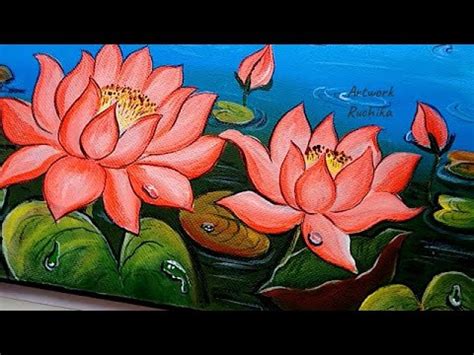 Lotus Flower Painting Tutorial | Best Flower Site