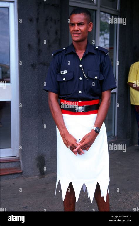 Police Officer Sigatoka Fiji Stock Photo - Alamy