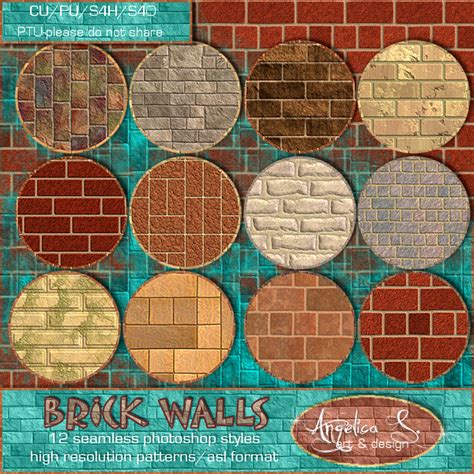 'BRICK WALL' Photoshop styles - NEW AT ART FOR DESIGN | Art for Design