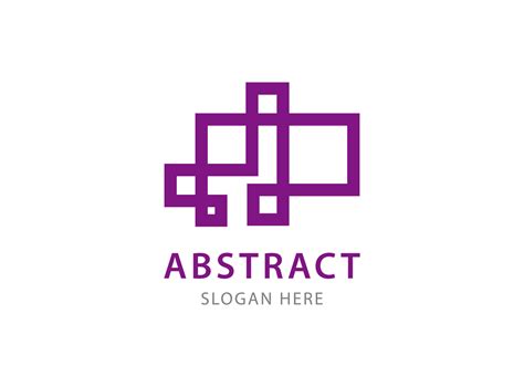 Abstract square logo design template. suitable for any brand logo ...