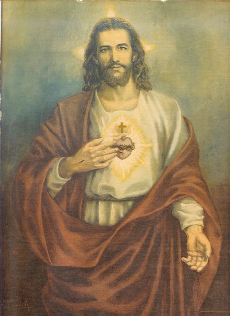 Sacred Heart of Jesus- 1955 : r/sacredart