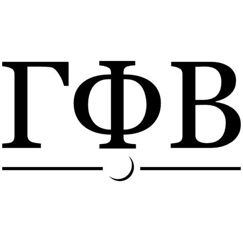 Gamma Phi Beta One Color Letters Sticker