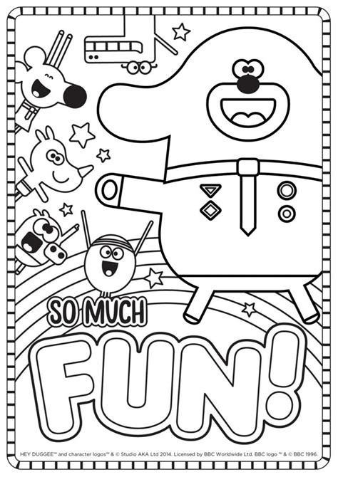 Fun Colouring Sheet - Hey Duggee Official Website | Coloring sheets ...