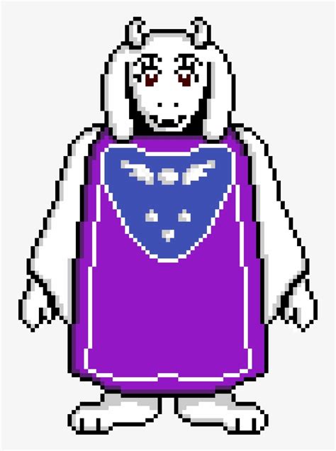 Download Colored Toriel - Pixel Art Toriel Undertale - HD Transparent ...