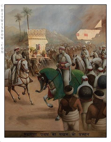 Maharana Pratap marching for the battle of Haldighati | Indian ...