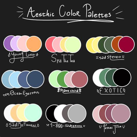 Aesthetic Colors And Their Names - Goimages Ora