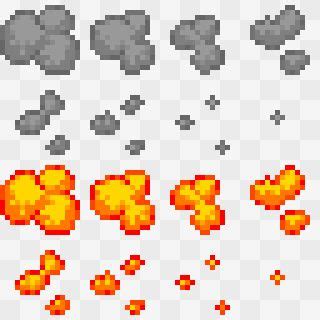 Smoke & Fire Animated Particle [16x16] | Fire animation, Pixel art ...