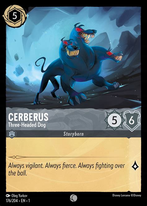 Cerberus - Three-headed Dog Lorcana Card | inkDecks.com