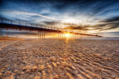 Southport Pier at sunset. Glorious. | Southport pier, Southport, Merseyside