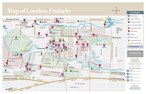 Map of London, Ontario S MAP LEGEND ? Welcome Centre - DocsLib