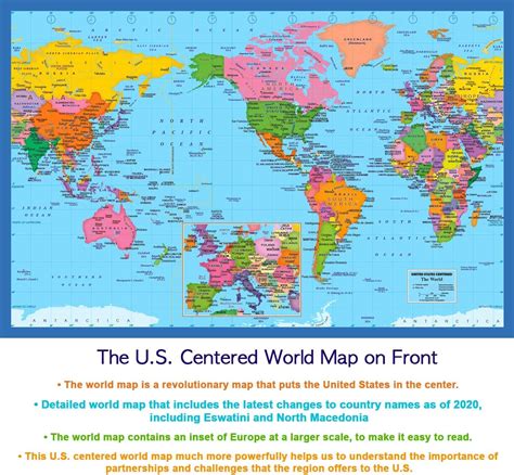 Swiftmaps Folding World Map, 24x36-Inch