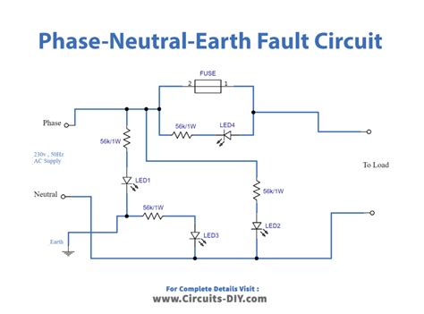 Phase-Neutral-Earth Fault Indicator Circuit