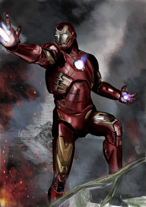 Fan art Iron Man by JeremyMaffre on DeviantArt