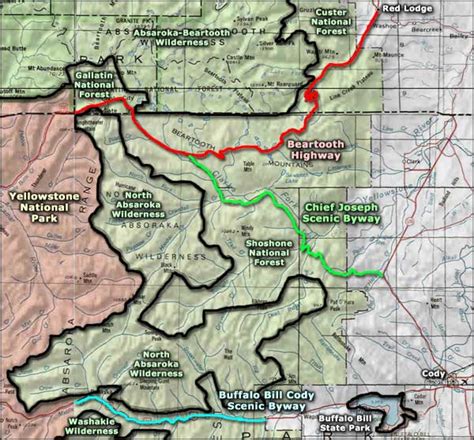 Chief Joseph Scenic Byway Map - Marya Sheelah