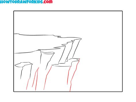 How to Draw a Cliff - Easy Drawing Tutorial For Kids