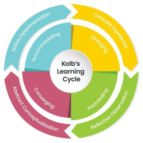 Kolb's Learning Cycle Infographic Vector Illustration, 43% OFF