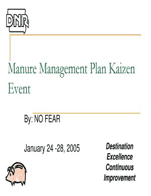 Fillable Online Manure Management Plan Kaizen Fax Email Print - pdfFiller