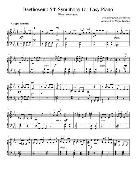 Beethoven 7th symphony sheet music for piano - pjaweincredible