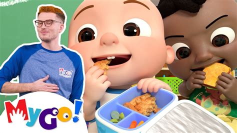 The Lunch Song | CoComelon Nursery Rhymes & Kids Songs | MyGo! Sign ...