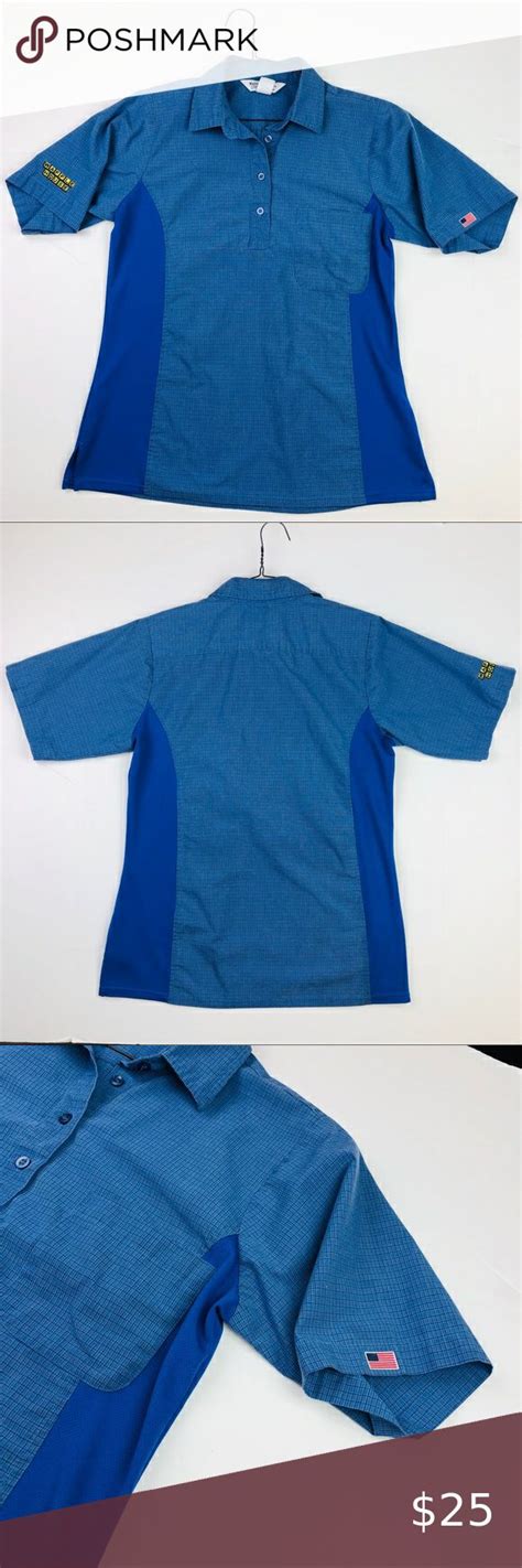 Waffle House Uniform Shirt Blue Short Sleeve | Uniform shirts, Blue ...