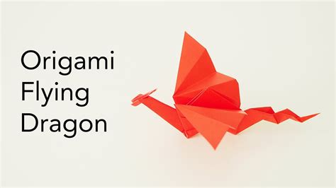 Origami Flying Dragon Tutorial - YouTube