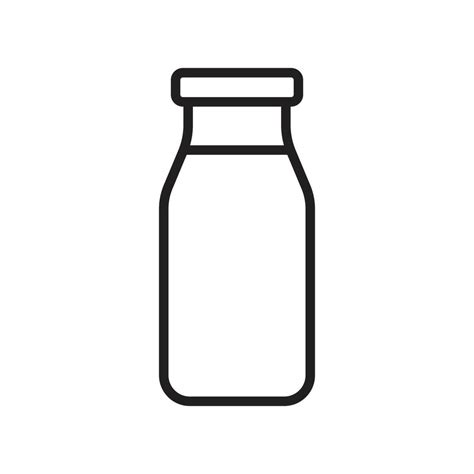 Black And White Clipart Milk Bottle