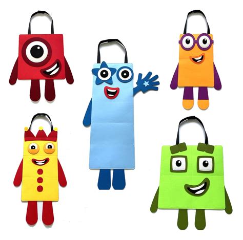 Numberblocks Costume, Halloween Costume, Birthday Costume, Characters 1 ...