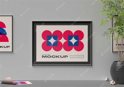 Premium PSD | Minimal poster mockup design