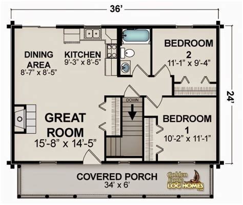 Awesome 2 Bedroom House Plans 800 Sqft - New Home Plans Design