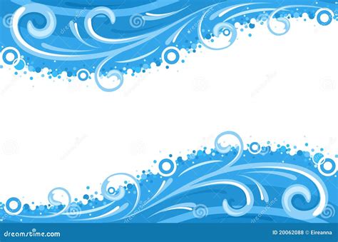 Water Waves Borders Royalty Free Stock Photos - Image: 20062088