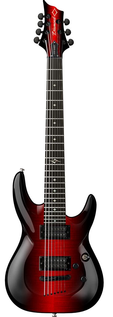 Diamond Guitars Barchetta STF7 String Electric Guitar - Red Linear ...