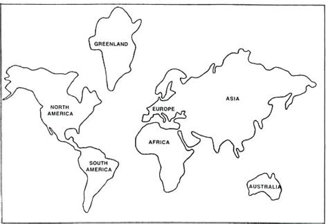 Continents Drawing at PaintingValley.com | Explore collection of ...