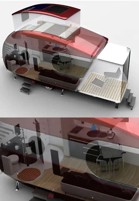 Caravan Design That is Inspired by Airstreams and 50s Style - Tuvie Design