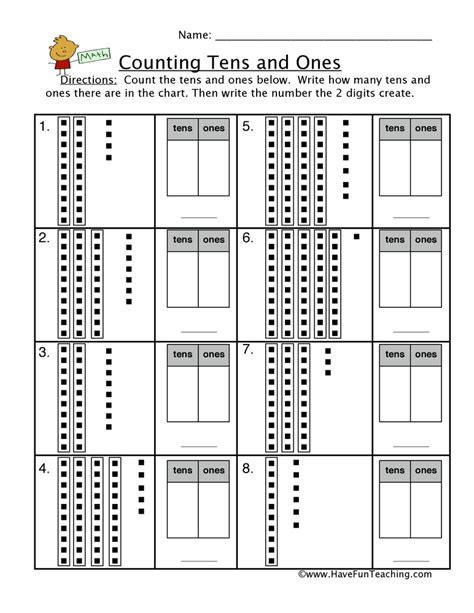 Math Counting Worksheets Resources