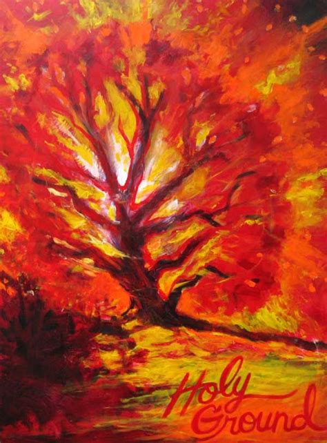 Burning Bush Painting at PaintingValley.com | Explore collection of ...