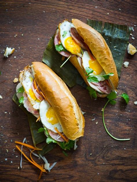 Vietnamese fried egg banh mi recipe banh mi trung op la the bang me ...