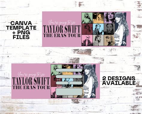 Printable SWIFT ERAS Tour Ticket, Surprise Concert Ticket, Taylor Swift ...