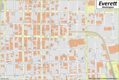 Downtown Everett Map - Ontheworldmap.com