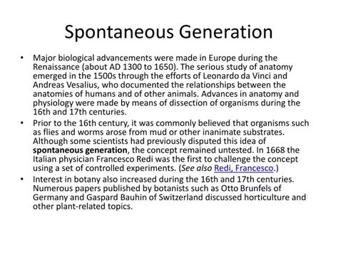 PPT - Spontaneous Generation PowerPoint Presentation, free download ...